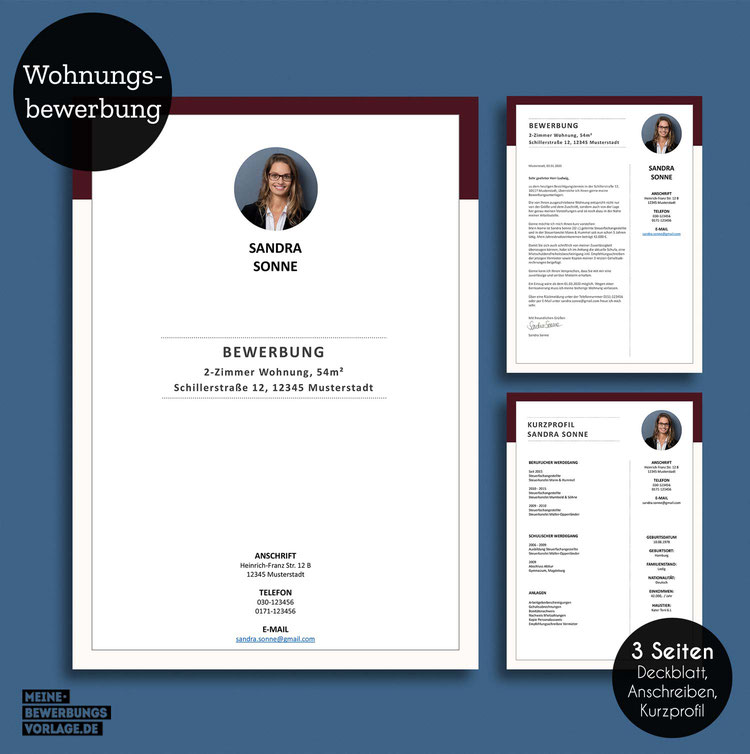Bewerbung Vorlage Wohnung Bewerbung Vorlage
