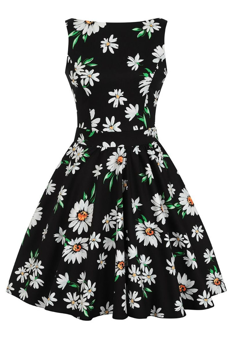 Lady Vintage Kleid Tea Daisy Rockabilly Fashion Kleidung Kleid