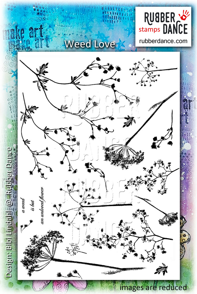 Weed Love Rubber Dance Art Stamps