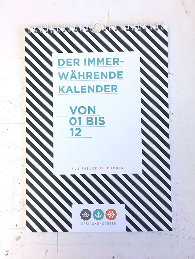 Der immerwährende Kalender - Designkonsorten