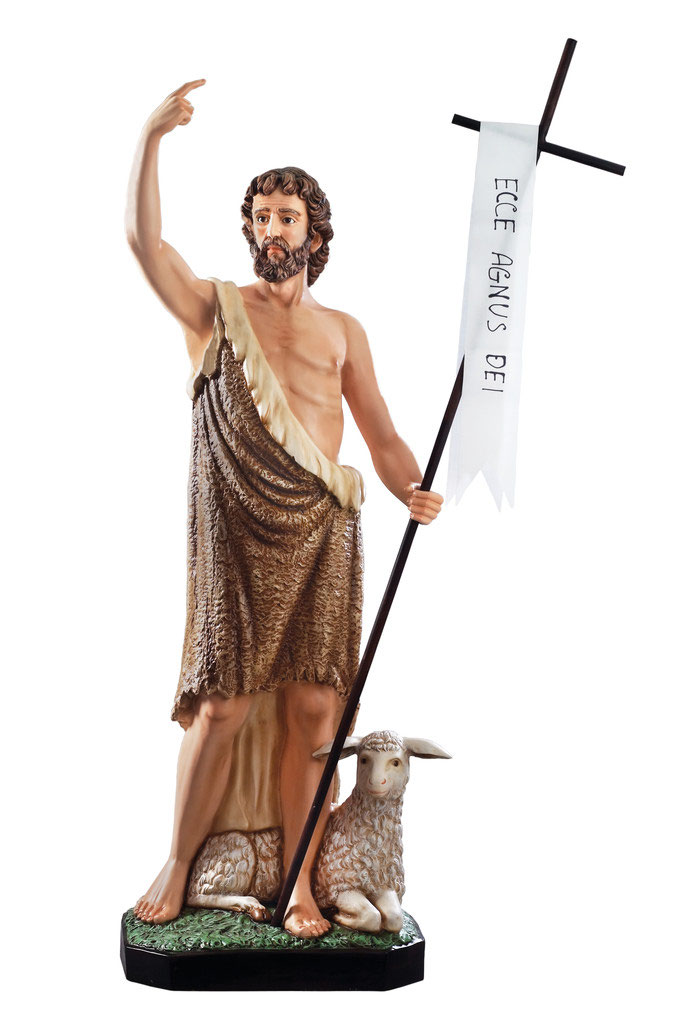 Saint John the Baptist statue Religious statues