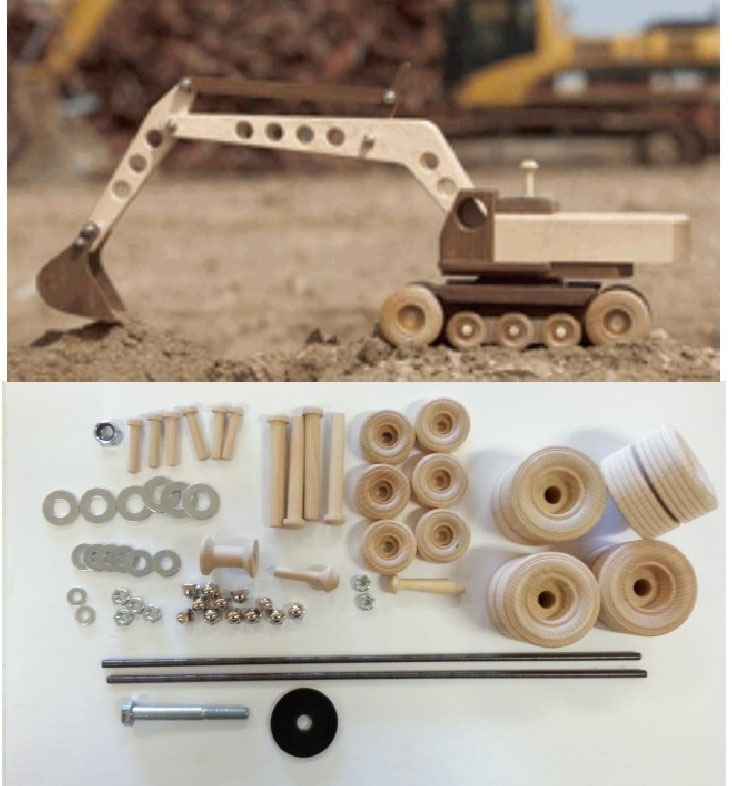 WOOD Magazine ConstructionGrade Excavator Kit and Plan Schlabaugh & Sons