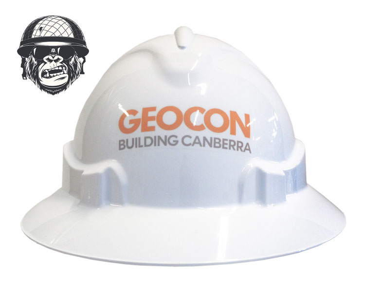 COMPANY LOGOS COOL HARD HATS