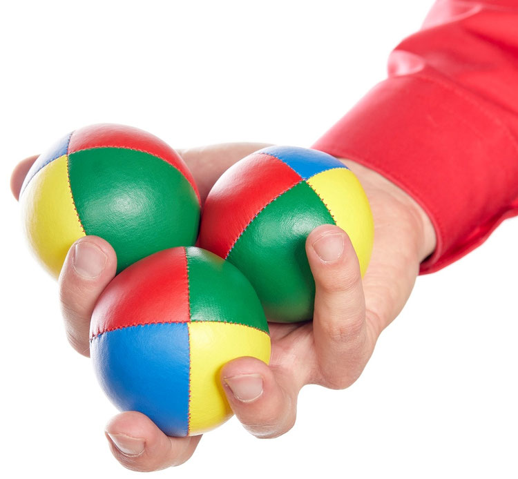 Jonglieren lernen Anleitung - Jonglierbälle vom Jonglierprofi