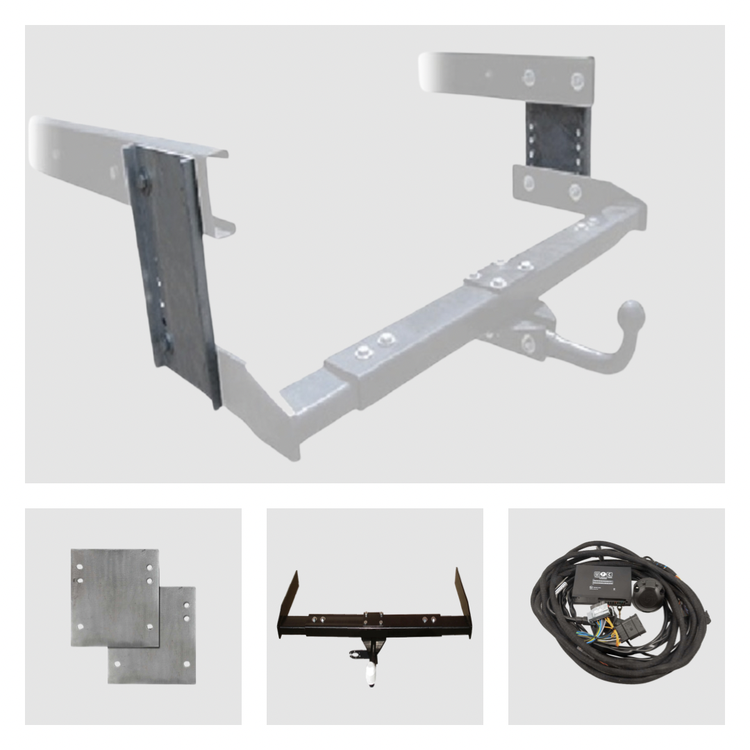 Anhängerkupplung an ALKO Tiefrahmen Chassis Italia Camper 24