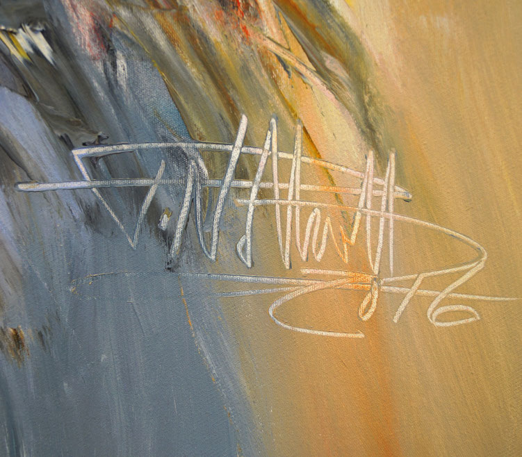 signature of the artist Peter Nottrott and year of creation: 2016