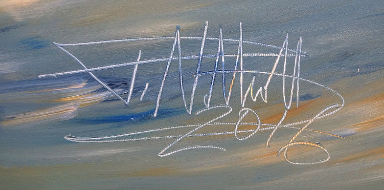 Signature of the artist Peter Nottrott and year of creation: 2016