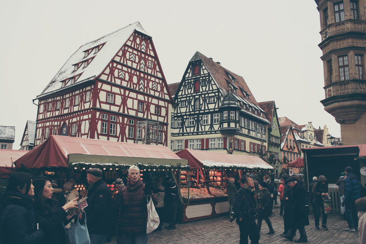 Rothenburg ob der Tauber Germany ofpenguinsandelephants of penguins & elephants main square half timbered houses