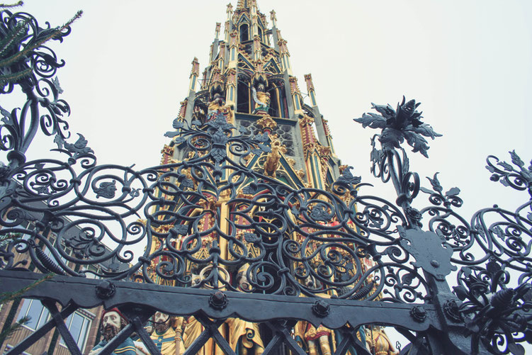 Nuremberg Germany ofpenguinsandelephants of penguins & elephants Schöner Brunnen beautiful fountain
