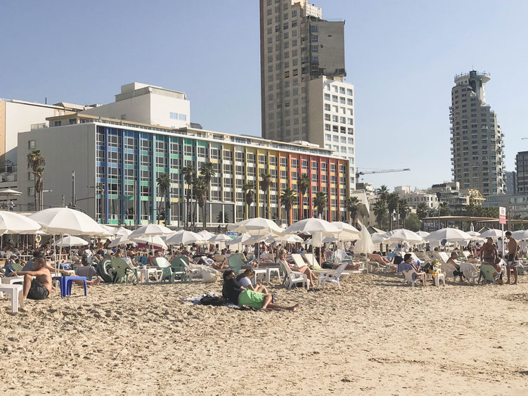 Tel Aviv Israel Asia Middle East ofpenguinsandelephants of penguins & elephants Beach Frishman Beach colors