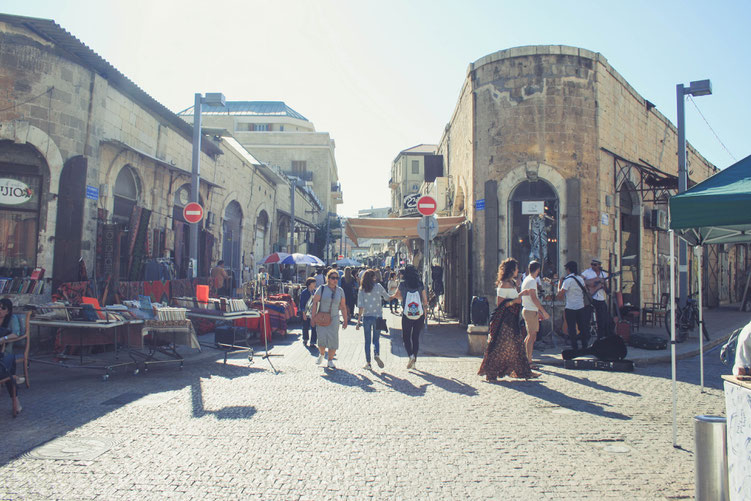 Tel Aviv Israel Asia Middle East ofpenguinsandelephants of penguins & elephants Jaffa Flea Market old town