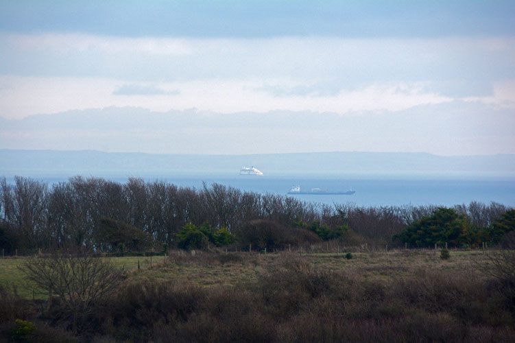 'Bounded by the closs-pressed lands of Britain and France the Strait ... divides when its small distance should unite.'