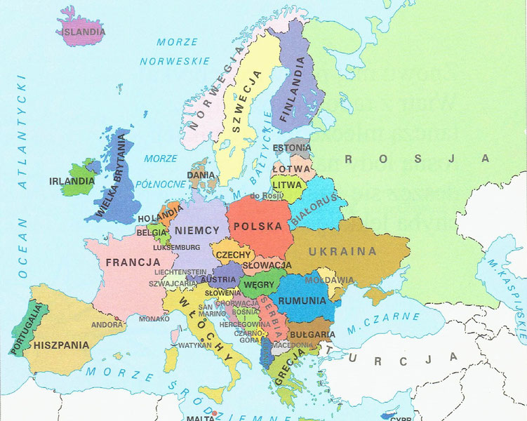 Które Państwa Sąsiadujące Z Polską Należą Do Unii Europejskiej Polska w Europie - eduwczesnoszkolna