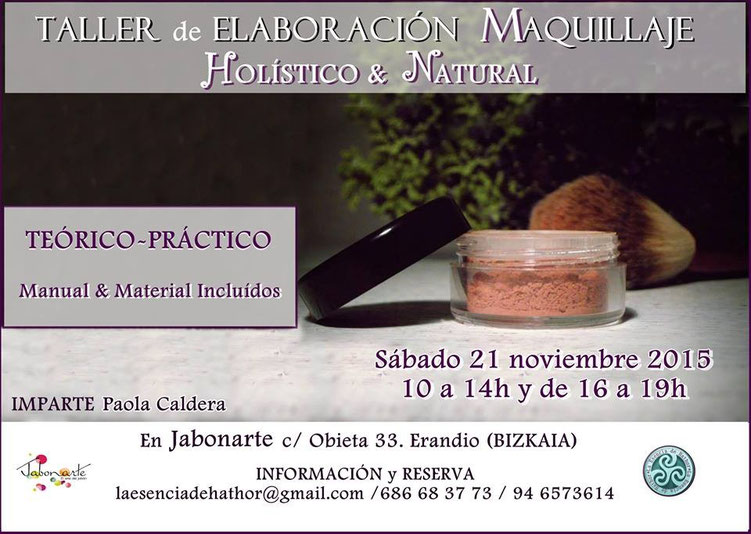 Taller Elaboración Maquillaje Natural (Bizkaia)