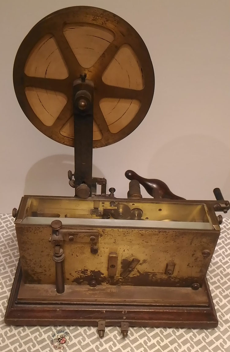 Telegraph registrator made by F.lli Gerosa - rear wiew