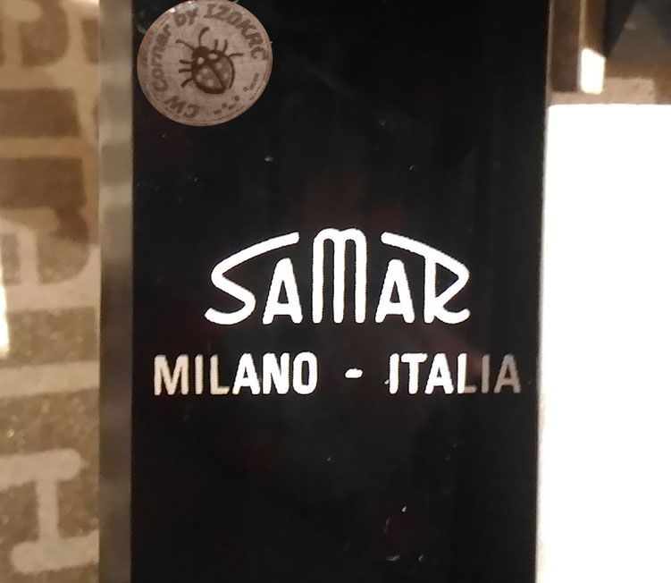 SAMAR key with factory logo engraved on the base