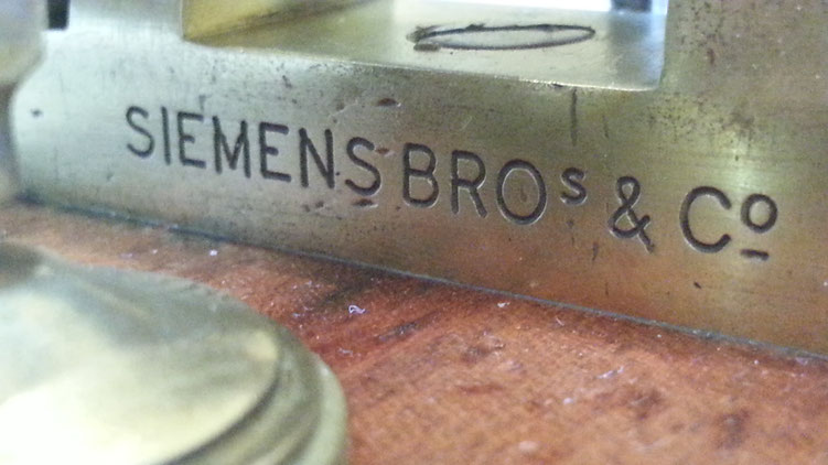 Siemens & Brother Railway Key  - Trademark on cast lever