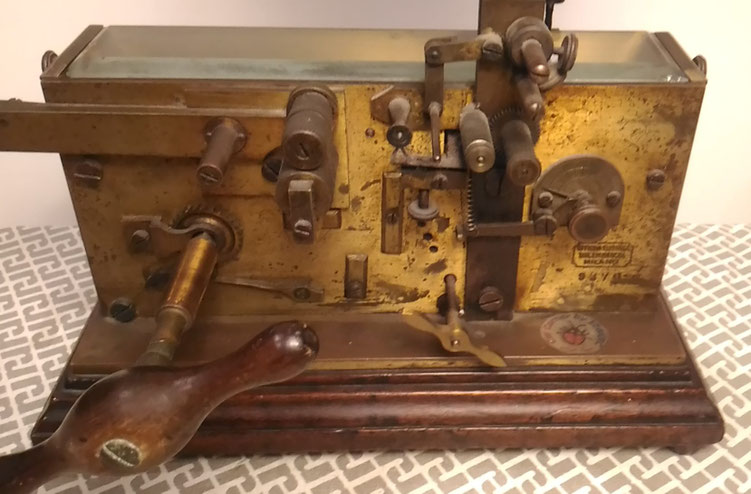 Telegraph registrator made by F.lli Gerosa - Milano