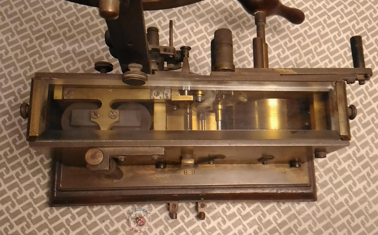 Telegraph registrator made by F.lli Gerosa - Top wieu. Saw the write R.R. used in the Royal Italian Post offices