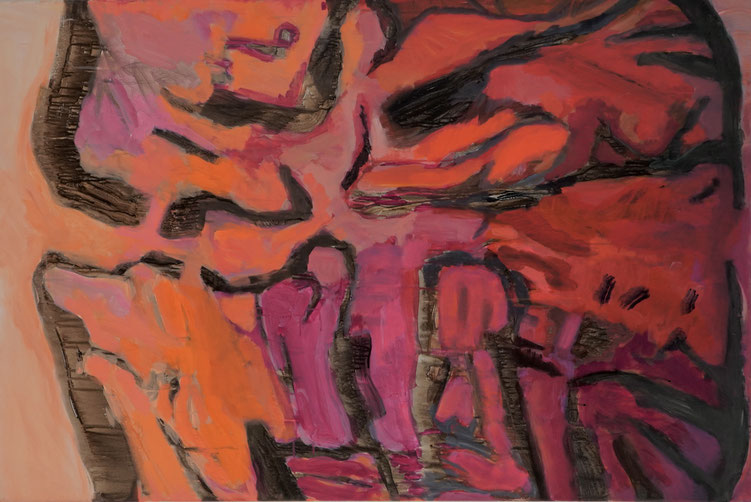 O.T-2, 2019-2024, Acryl auf Leinwand, 150x100