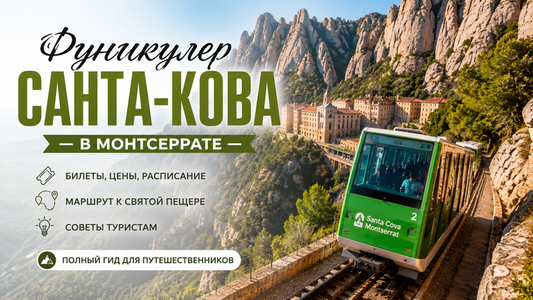 Фуникулер Санта-Кова (Santa Cova) в Монсеррате: полный гид для туристов