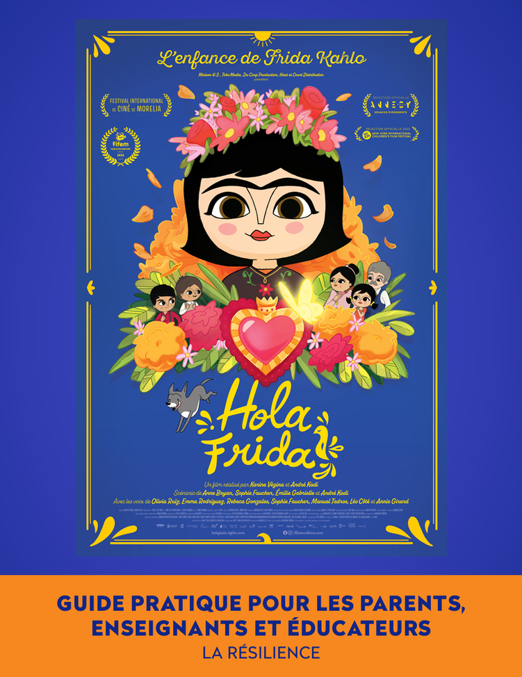 Résilience. Handicap. Harcèlement. Intimidation. Hola Frida. Enfance de Frida Kahlo. Outils gratuits PDF. Résilience PDF gratuit. Dossier pédagogique Hola Frida.