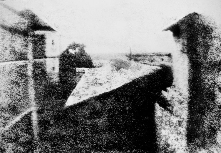 Die erste bekannte Fotografie (Nicéphore Niépce 1826)