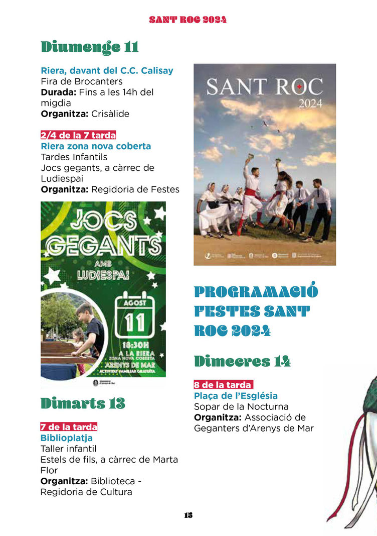 Programa de les Festes d Arenys de Mar