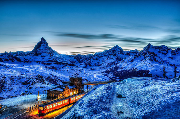 Matterhorn Zermatt Gornergrat train 