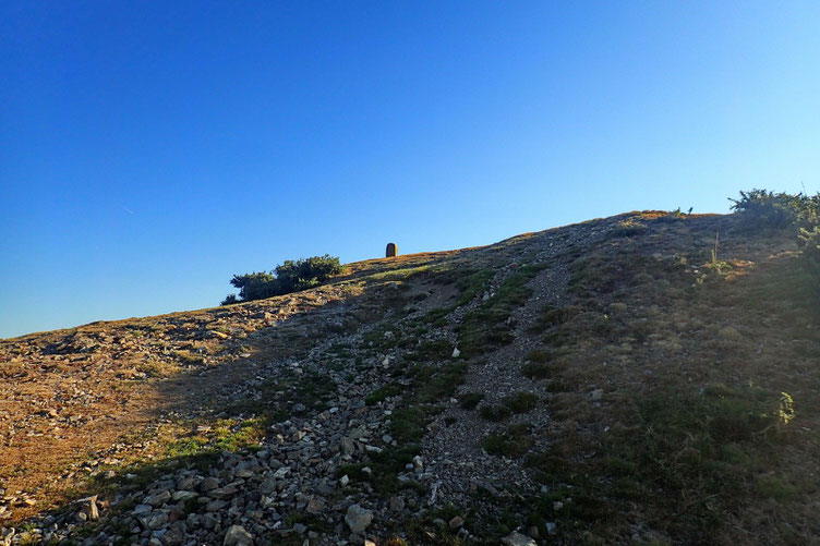 La borne frontière.