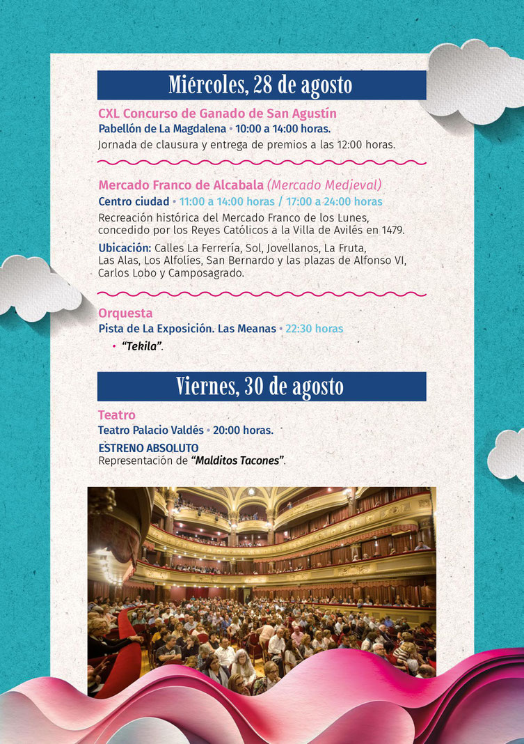 Programa de las Fiestas de Aviles