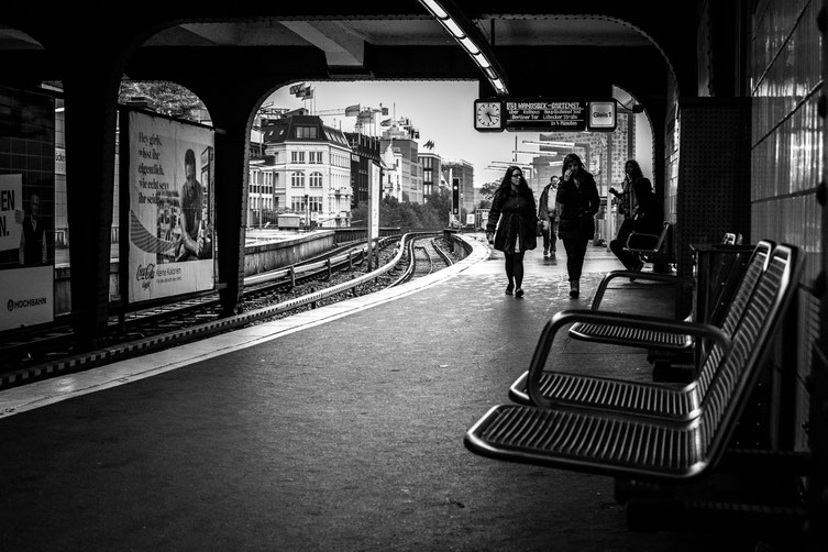 Landungsbrücken metro station in Hamburg