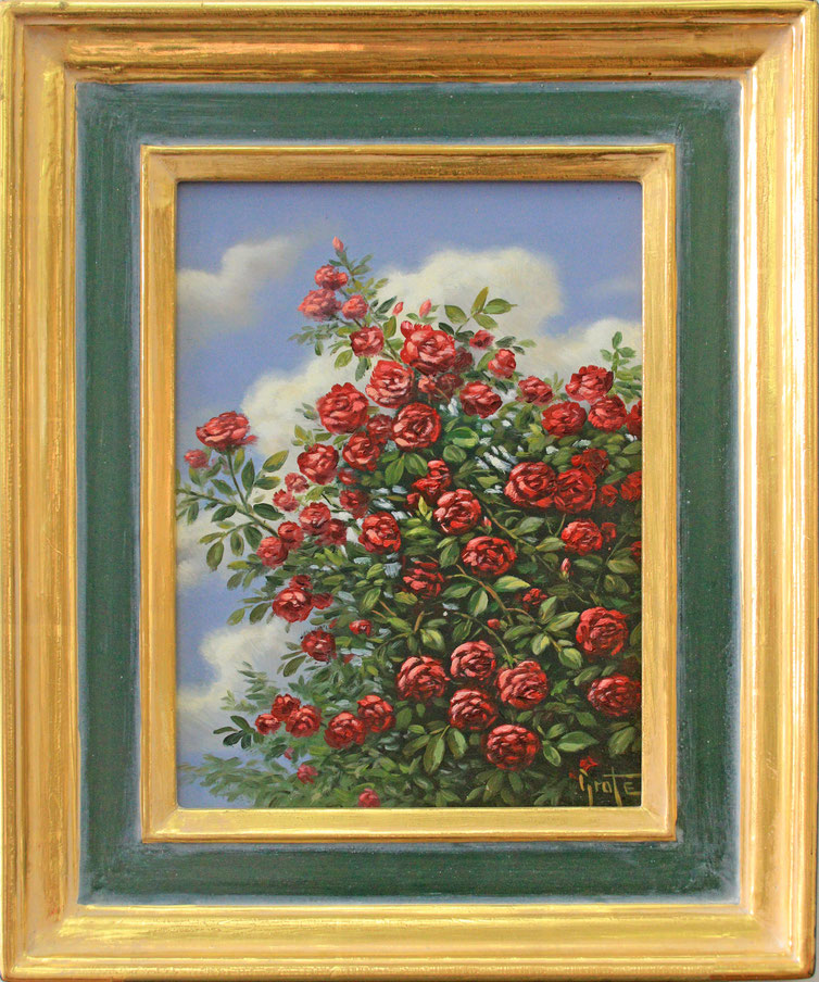"Rosenstrauch", 18 cm x 24 cm