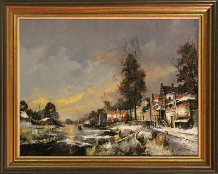 "Winterlandschaft", 90 cm x 70 cm