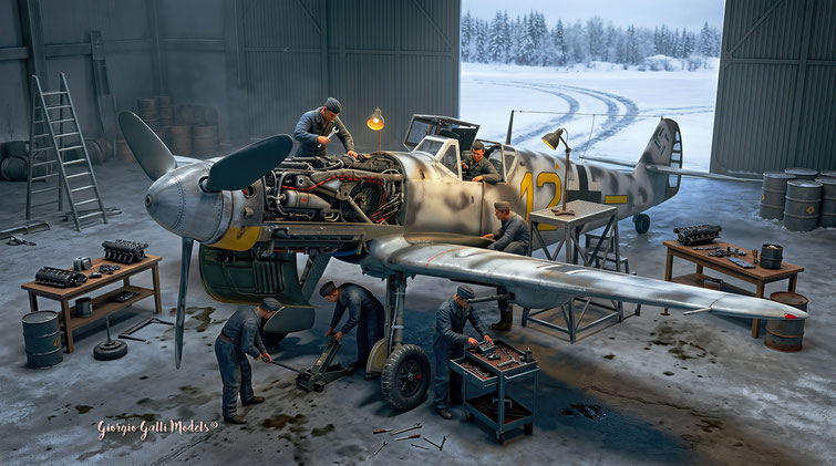 Messerschmitt Me 109 G2 R/6 - Trumpeter kit 1:24 scale model 