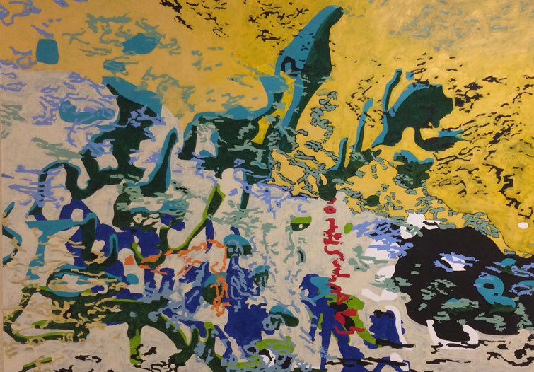 "Norse Geschichten" Oil on canvas (2017) 135 cm x 100 cm