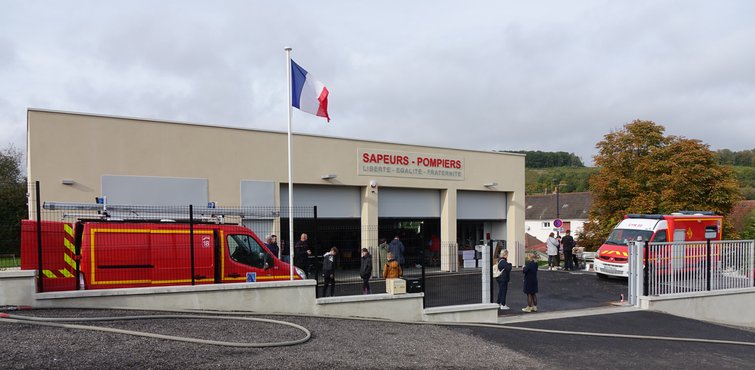 Le Centre d'Incendie et de Secours de Saint-Eugène. ©Photo/Axomois Production