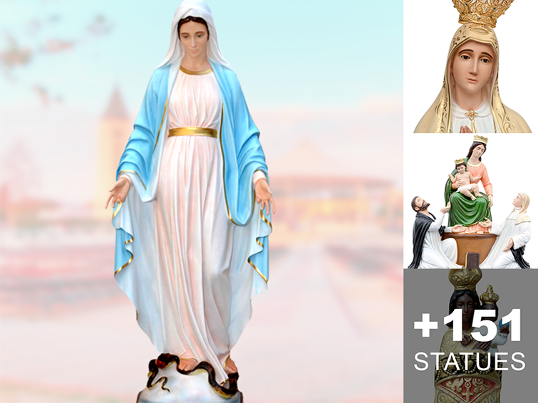 Mary religious statues