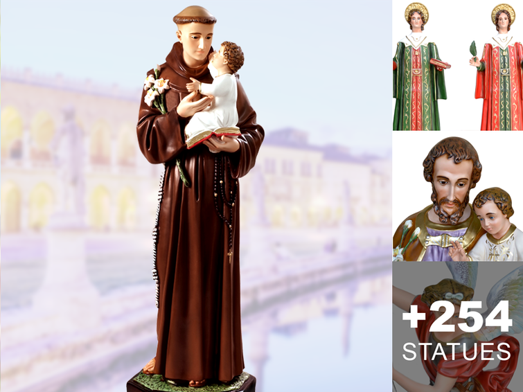 Saint male religious statues