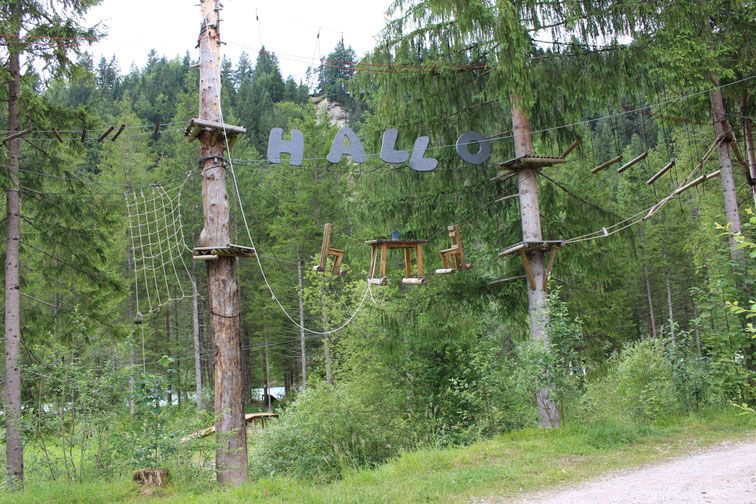 Klettergarten am Naturcampingplatz Isarhorn