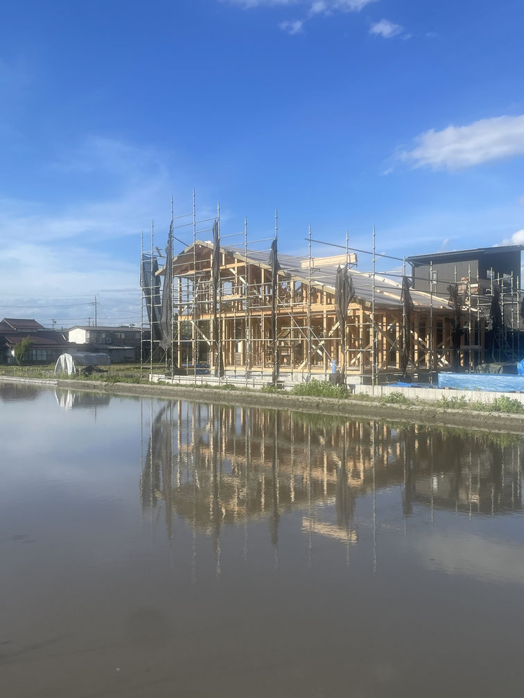 長野県　松本市　安曇野市　建築設計事務所　建築家　news設計室　丸山和男　住宅設計　設計監理　南穂高の家Ⅴ　建て方