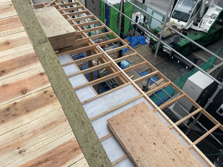 長野県　松本市　安曇野市　建築設計事務所　建築家　news設計室　丸山和男　住宅設計　設計監理　南穂高の家Ⅴ　建て方