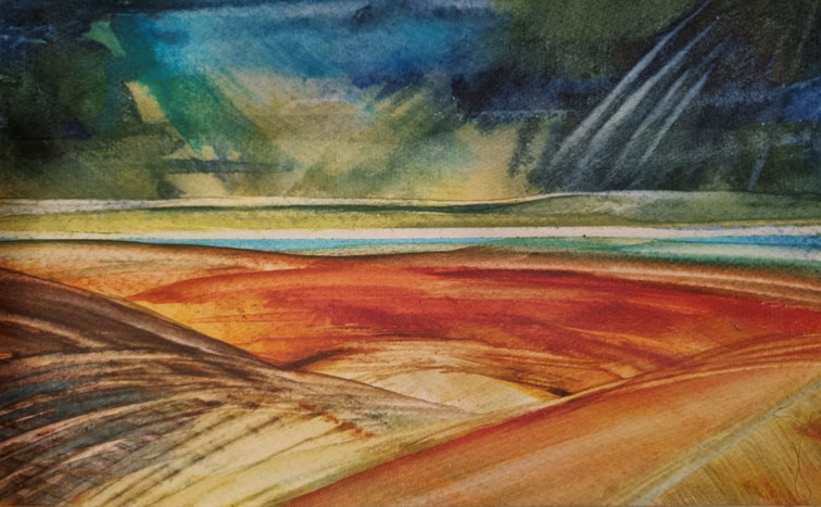 Dunes; watercolour;  240 €