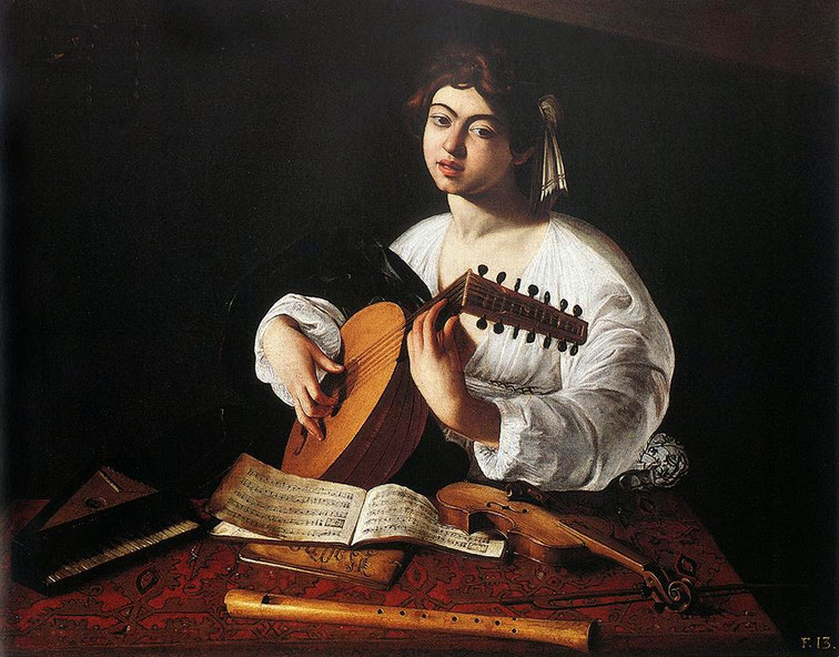 Caravaggio, "Suonatore di liuto" (1597), Metropolitan Museum, New York
