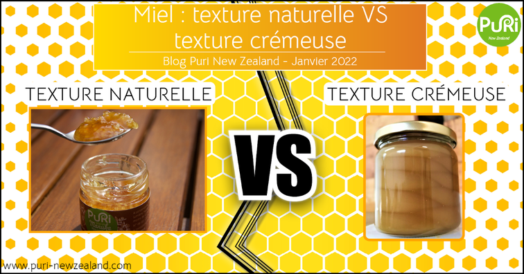 blog Miel : texture naturelle VS crémeuse