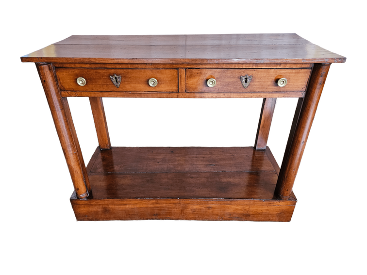 CONSOLE IMPERO IN MASSELLO INTEGRA ORIGINALE EPOCA XIX SECOLO FRANCIA RESTAURATA