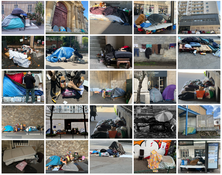 "Abris de Fortune", photos à Paris entre 2021 et 2025