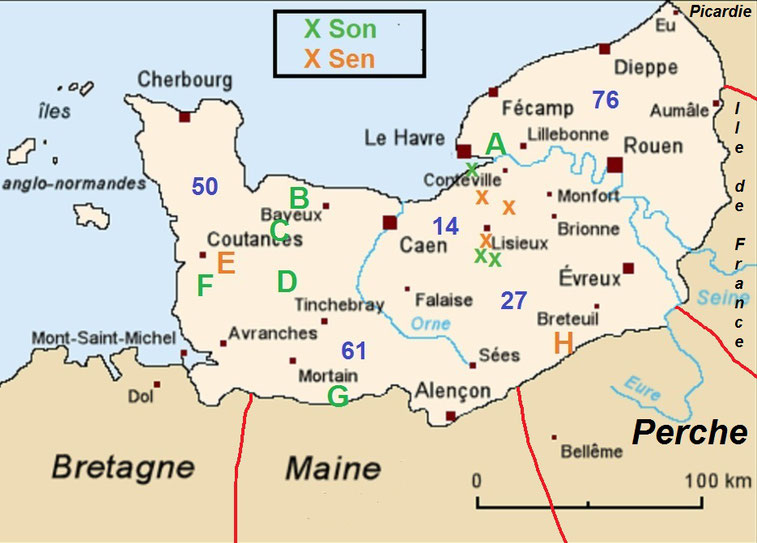 Occurrences normandes - Les croix pour la vallée de la Touques