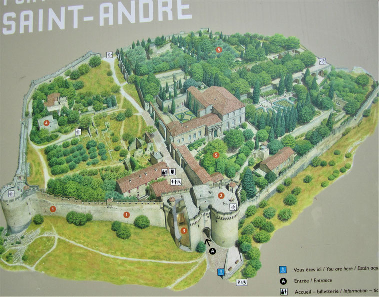 Bild: Fort Saint André & Les Jardins de l´Abbaye Saint André in Villeneuve-les-Avignon