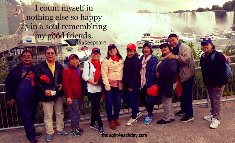 I count myself in nothing else so happy as in a soul rememb'ring my good friends. ~ William Shakespeare